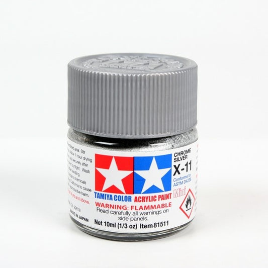 TAMIYA ACRYLIC X-11 CHROME SILVER - T81511