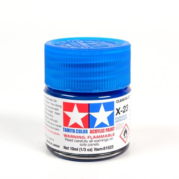 TAMIYA ACRYLIC X-23 CLEAR BLUE - T81523