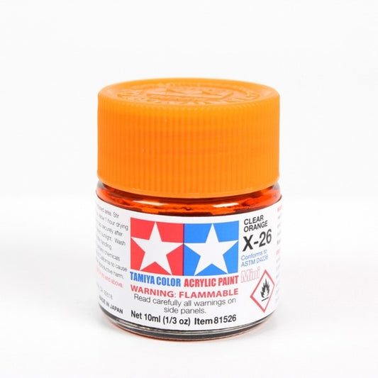 TAMIYA ACRYLIC X-26 CLEAR ORANGE - T81526