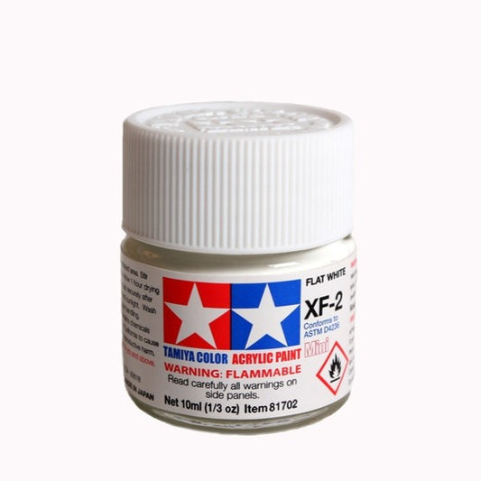 TAMIYA ACRYLIC XF-2 FLAT WHITE - T81702