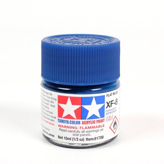 TAMIYA ACRYLIC XF-8 FLAT BLUE - T81708