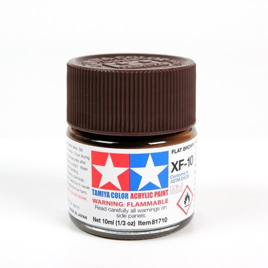 TAMIYA ACRYLIC XF-10 FLAT BROWN - T81710