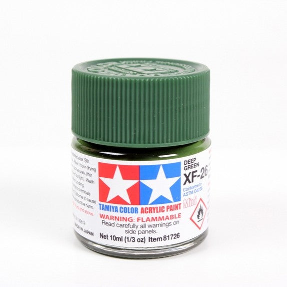 TAMIYA ACRYLIC XF-26 DEEP GREEN - T81726