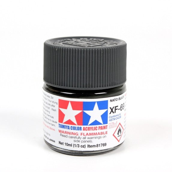 TAMIYA ACRYLIC XF-69 NATO BLACK - T81769