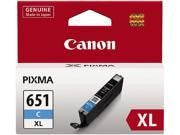 CANON CLI651XL CYAN INK CART - CI651XLC