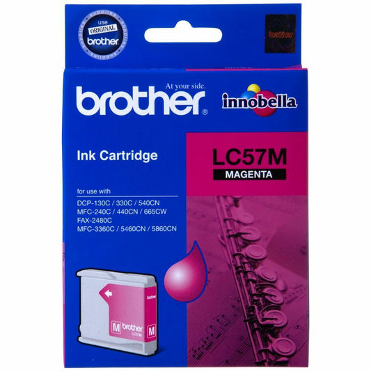 BROTHER 57 MAGENTA INK CARTRIDGE - B57M 