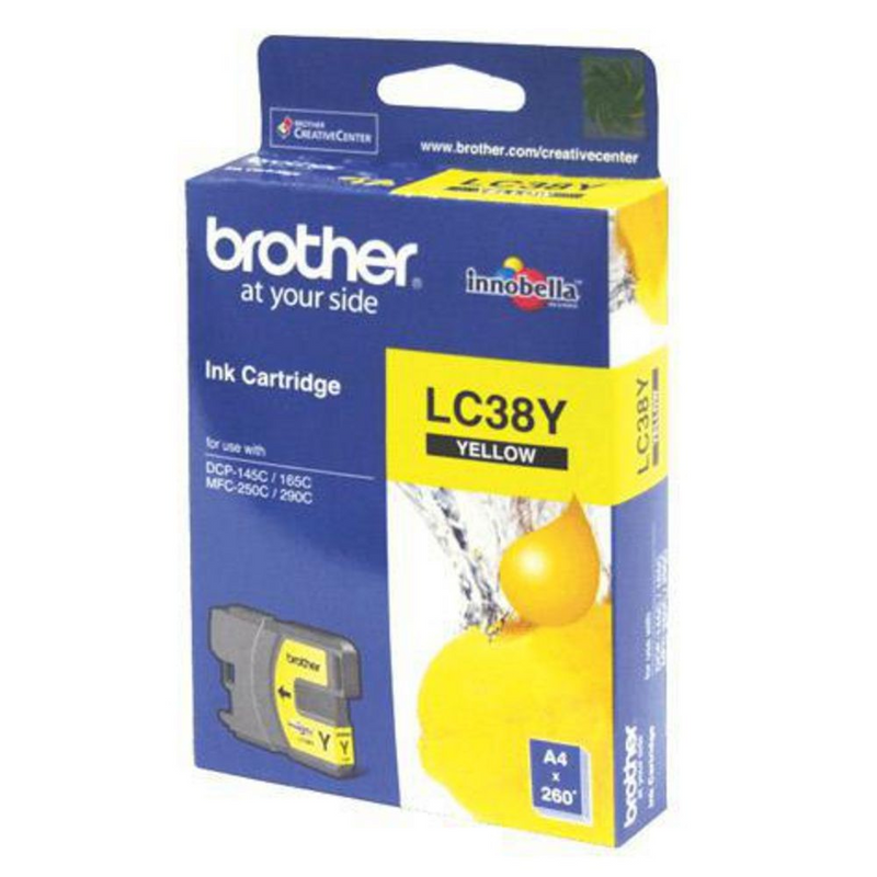 BROTHER 38 YELLOW INK CARTRIDGE - B38Y 