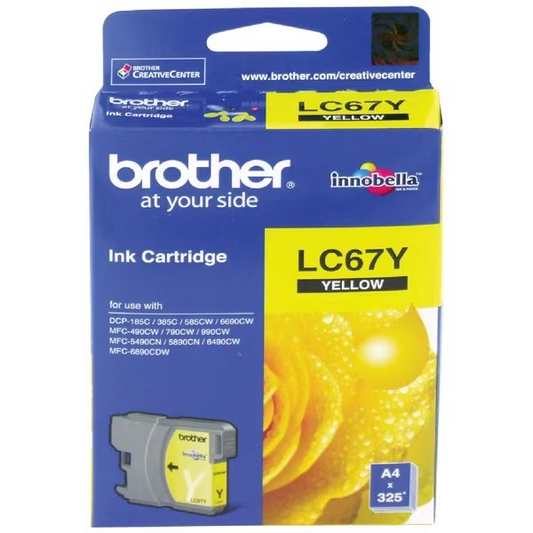 BROTHER 67 YELLOW INK CART - B67Y
