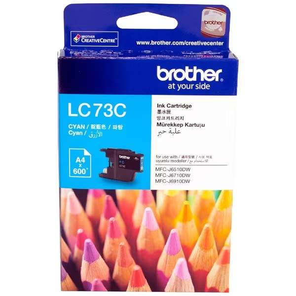 BROTHER 73 CYAN INK CARTRIDGE - B73C 
