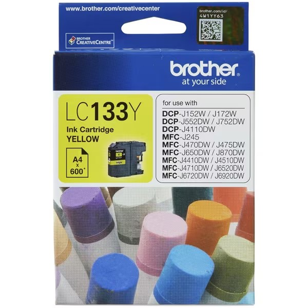 BROTHER 133 YELLOW INK CARTRIDGE - B133Y 