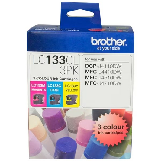 BROTHER 133 CMY COLOUR PACK - B133CMY 