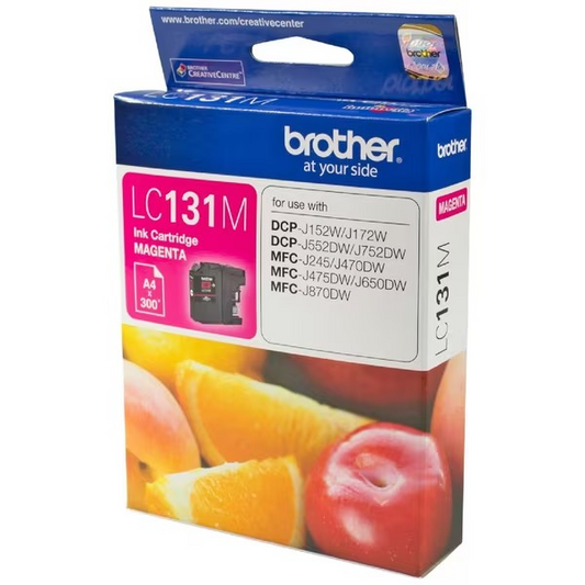 BROTHER 131 MAGENTA INK CARTRIDGE - B131M 