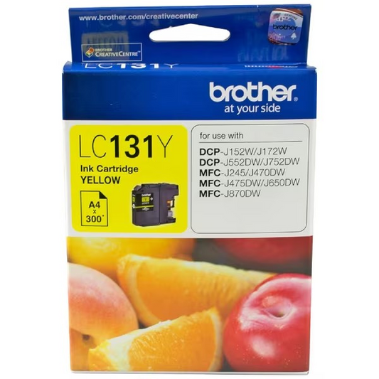 BROTHER 131 YELLOW INK CARTRIDGE - B131Y 