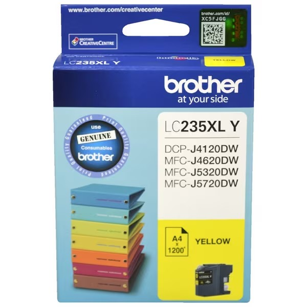 BROTHER 235XL YELLOW INK CARTRIDGE - B235XLY 
