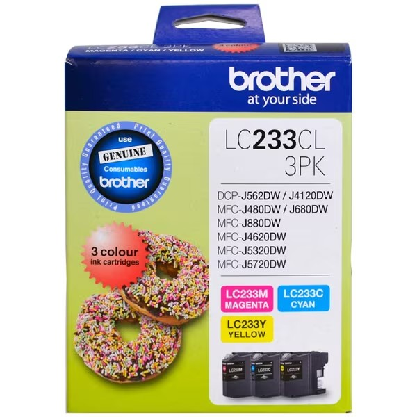 BROTHER 233 CMY VALUE PACK  - B233CMY 
