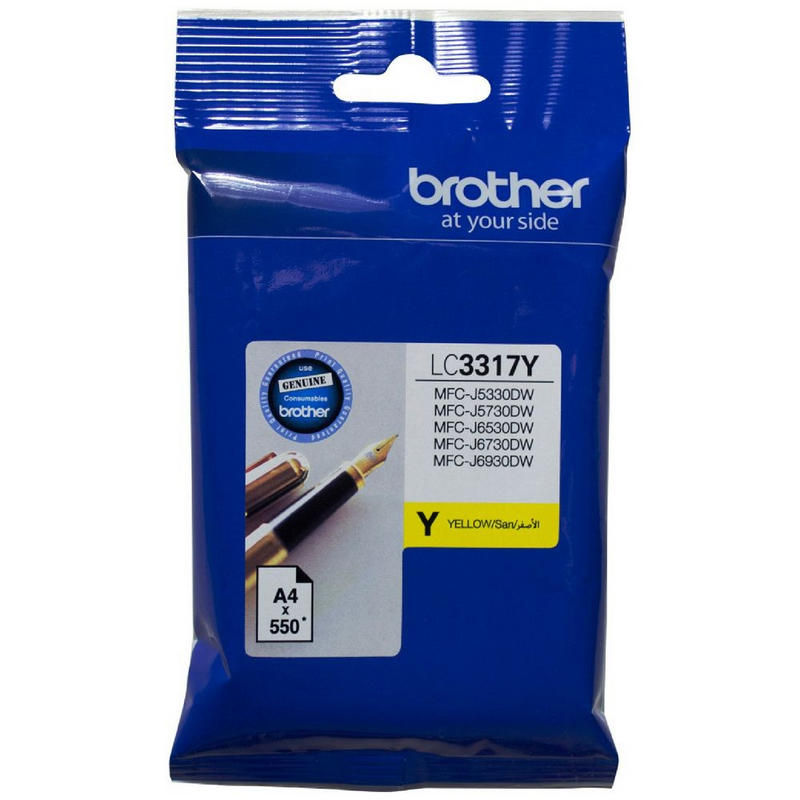 BROTHER 3317 YELLOW INK CARTRIDGE - B3317Y 
