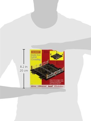 HORNBY R636 LEVEL CROSSING DOUBLE TRACK 00 GAUGE - R636-44-525