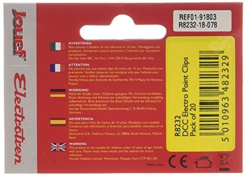 HORNBY DIGITAL ELECTRIC POINT CLIPS (PACK 20) - R8232