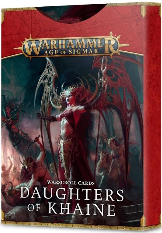 WH AOS DAUGHTERS OF KHAINE WARSCROLL CARDS - 8506