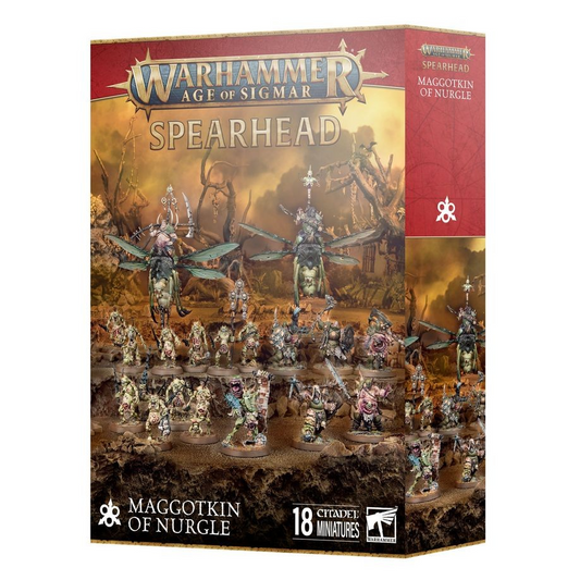 WH AOS SPEARHEAD MAGGOTKIN OF NURGLE
