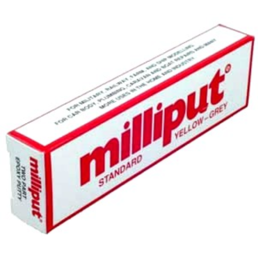MILLIPUT STANDARD GREY YELLOW 2 PART PUTTY - MIL1
