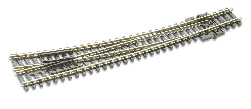 Peco N Scale Code 80 Insulfrog Double Curved Right-hand Turnout - SL-386