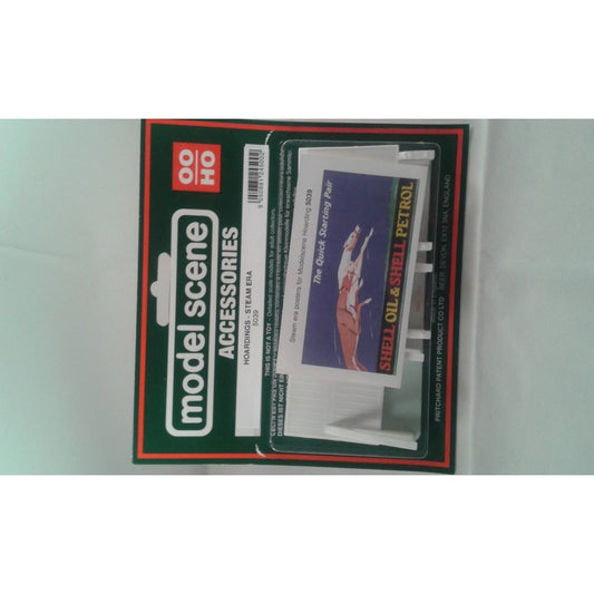 MODEL SCENE ACCESSORIES OO/HO HOARDINGS (2) STEAM ERA - 5039