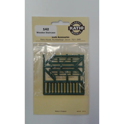 WOODEN STAIRCASE - RATIO 142 - OO/HO BUILDING ACCESSORIES - F1 - 142