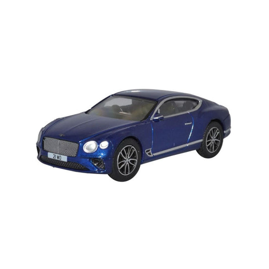 OXFORD 76BCGT001 BENTLEY CONTINENTAL GT BLAU MASTAB 1:76