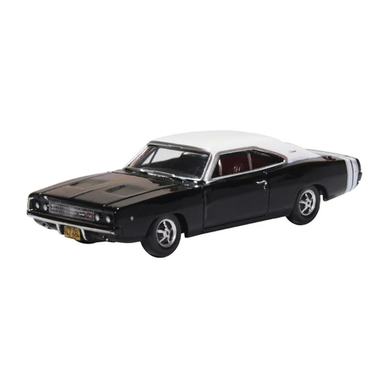 Oxford 87DC68003 Dodge Charger Schwarz/weiss Mastab 1:87 - 87DC68003