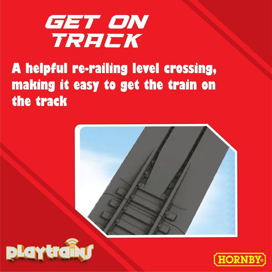 HORNBY PLAYTRAINS R9360M PLAYTRAINS HIGH SPEED TRAIN SET REMOTE CONTROLLED BATTERY TRAIN SET - KIDS TOY TRAIN SETS FOR AGES 5+ CHILDRENS MINI MODEL T