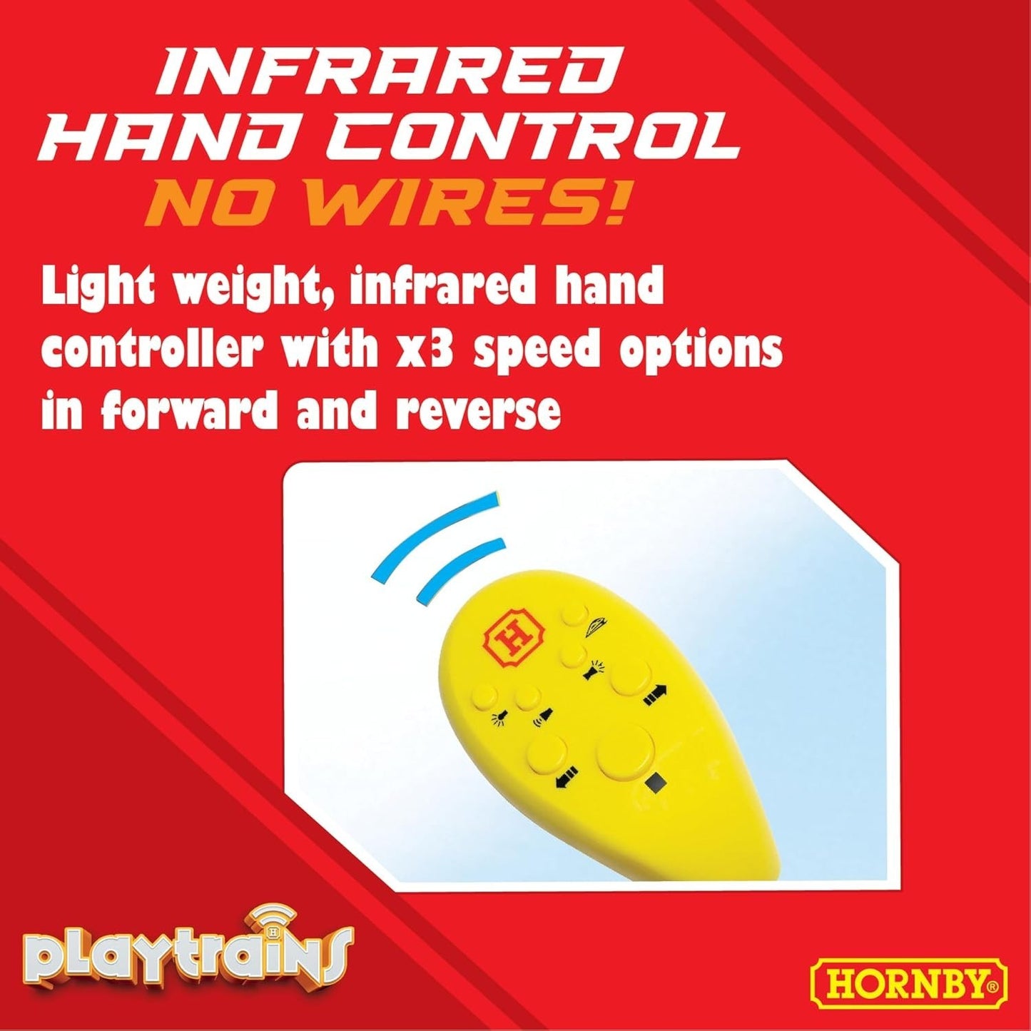 HORNBY PLAYTRAINS R9360M PLAYTRAINS HIGH SPEED TRAIN SET REMOTE CONTROLLED BATTERY TRAIN SET - KIDS TOY TRAIN SETS FOR AGES 5+ CHILDRENS MINI MODEL T