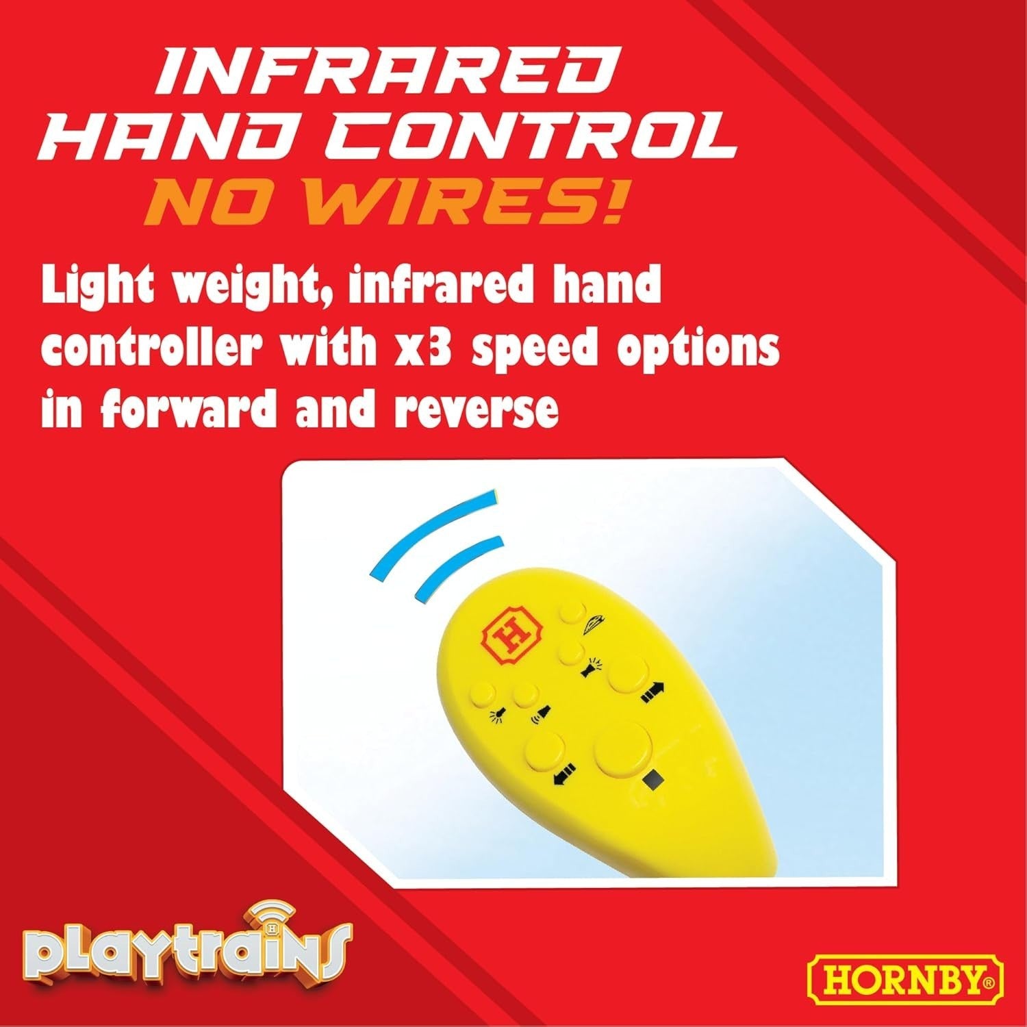 HORNBY PLAYTRAINS R9360M PLAYTRAINS HIGH SPEED TRAIN SET REMOTE CONTROLLED BATTERY TRAIN SET - KIDS TOY TRAIN SETS FOR AGES 5+ CHILDRENS MINI MODEL T