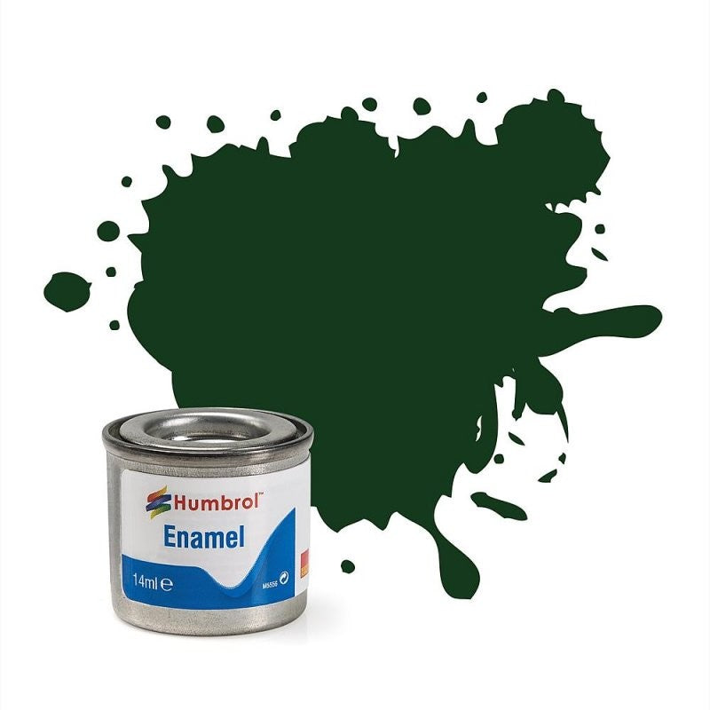 Humbrol 14ml No. 1 Tinlet Enamel Paint 3 Brunswick Green Gloss -