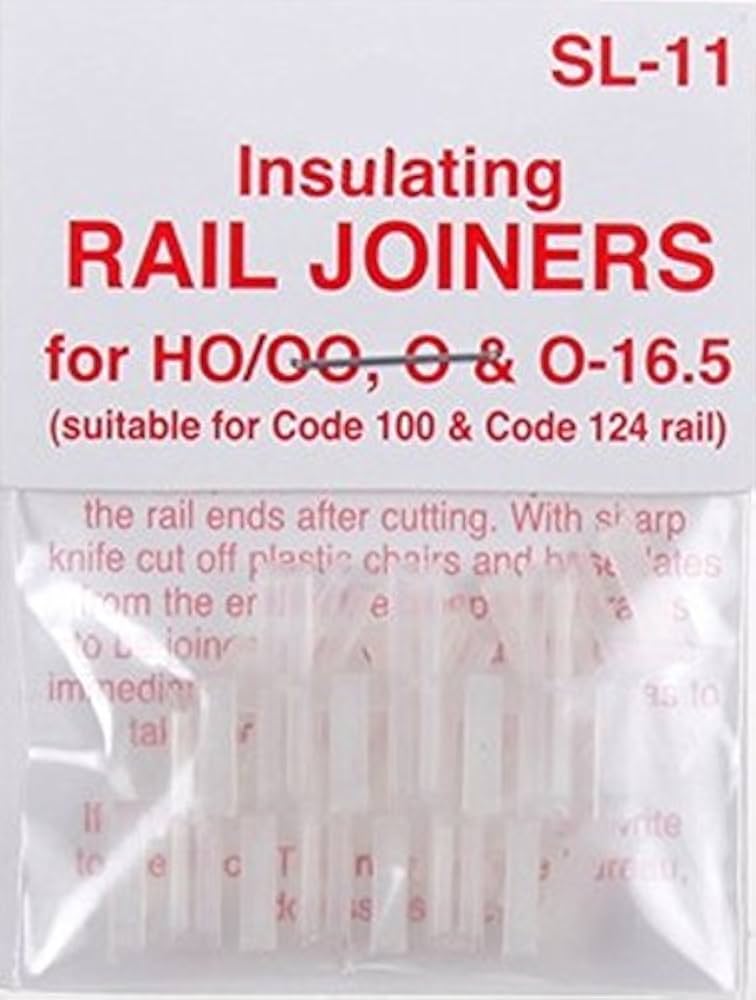 PECO RAIL JOINERS INSULATED HO/OO - SL11