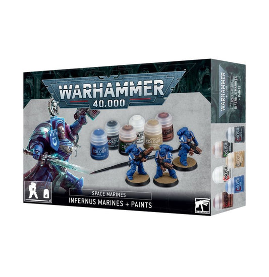 WH 40K SPACE MARINES INFERNUS MARINES AND PAINTS - 60-11