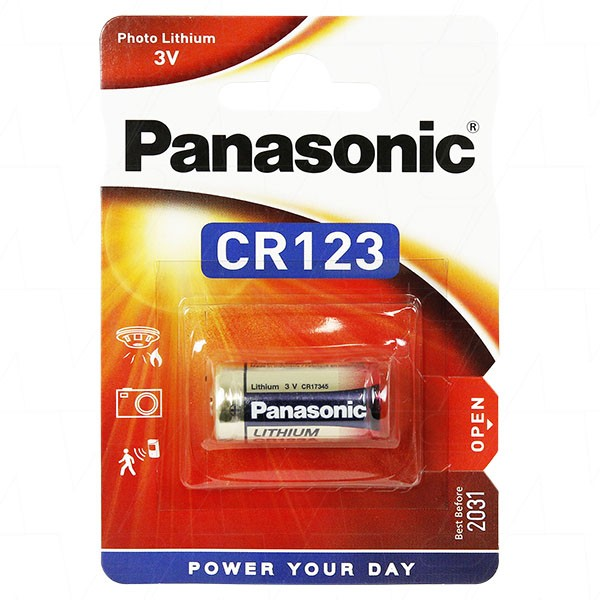 BATT LITHIUM 3V CR123A PANASONIC - 46000-003