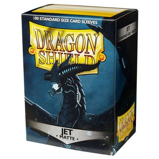 DRAGON SHIELD STARDARD SIZE MATTE JET BLACK 100PK - AT11024