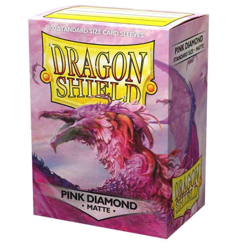 DRAGON SHIELD STANDARD SIZE SLEEVES MATTE PINK DIAMOND 100PK - AT11039