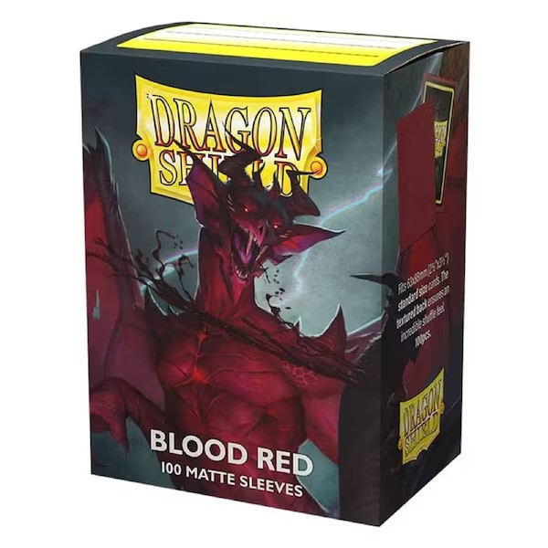 DRAGON SHIELD STANDARD SIZE SLEEVES MATTE BLOOD RED - AT11050