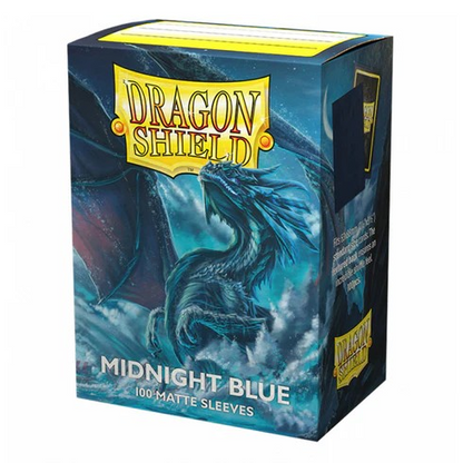 DRAGON SHIELD STASNDARD SIZE SLEEVES MATTE MIDNIGHT BLUE 100PK - AT11057