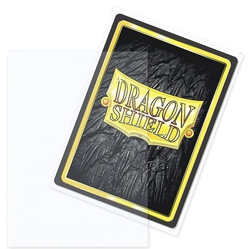 DRAGON SHIELD STANDARD SIZE OUTER SLEEVES MATTE CLEAR 100PK - AT13002