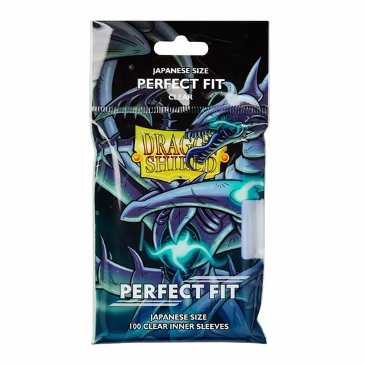 DRAGON SHIELD PERFECT FIT JAPANESE SIZE SIZE INNER SLEEVES CLEAR 100PK - AT13051