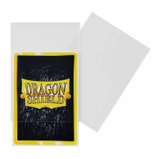 DRAGON SHIELD JAPANESE SIZE OUTER SLEEVES MATTE CLEAR 60PK - AT13352 