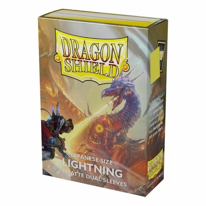 DRAGON SHIELD JAPANESE SIZE SLEEVES MATTE DUAL LIGHTNING 60PK - AT15147 