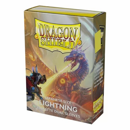 DRAGON SHIELD JAPANESE SIZE SLEEVES MATTE DUAL LIGHTNING 60PK - AT15147 