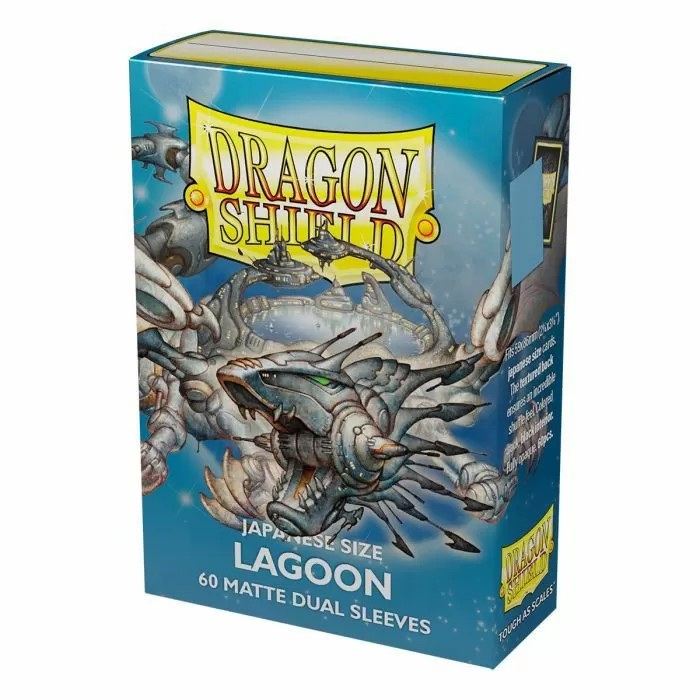 DRAGON SHIELD JAPANESE SIZE SLEEVES MATTE DUAL LAGOON 60PK - AT15148 