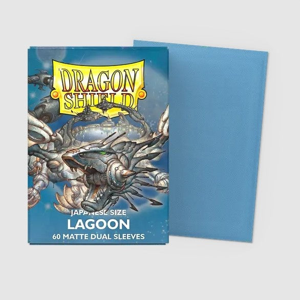 DRAGON SHIELD JAPANESE SIZE SLEEVES MATTE DUAL LAGOON 60PK - AT15148 