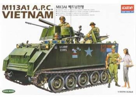 ACADEMY 1/35 M113A1 VIETNAM VERSION PLASTIC MODEL KIT