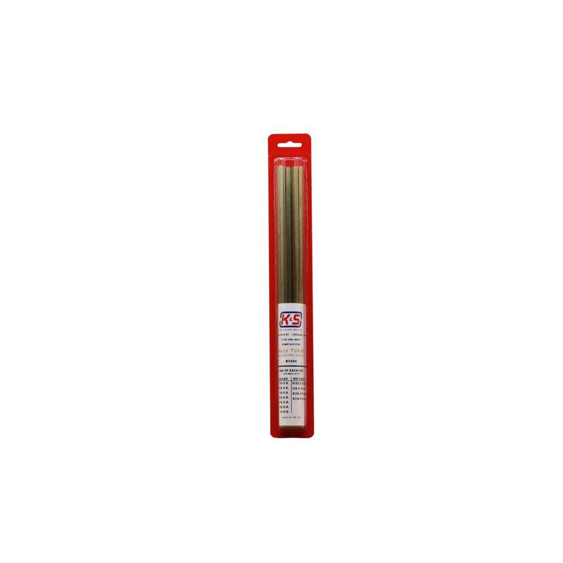 K&S 12 in. L Square/Rectangular Brass Tube 11 Pk - KS3406